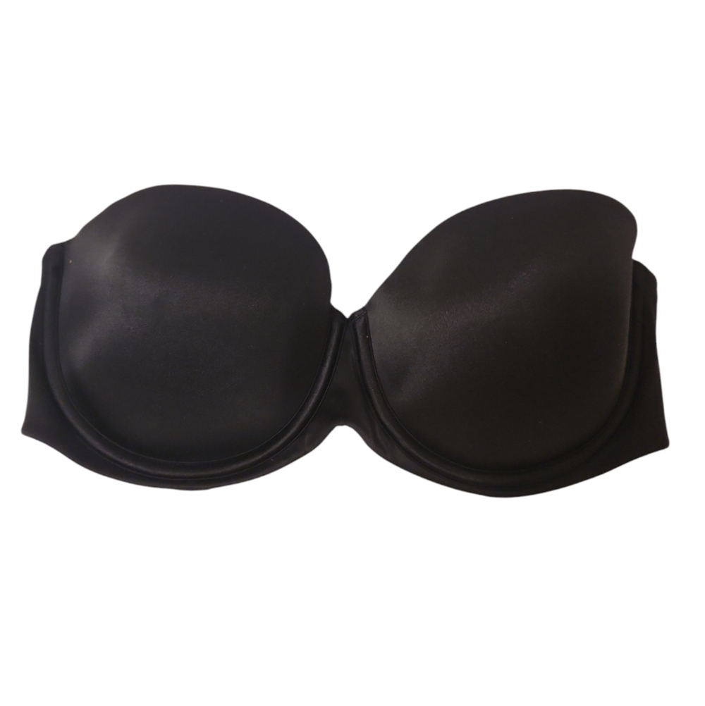Maidenform Women's Black Underwire Slightly Padded Strapless Bra Size 36B